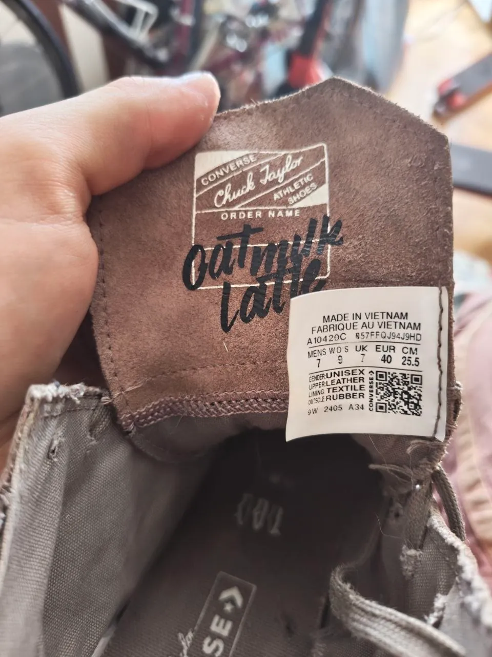 Кеды Converse белые и тёмные размер 40 4