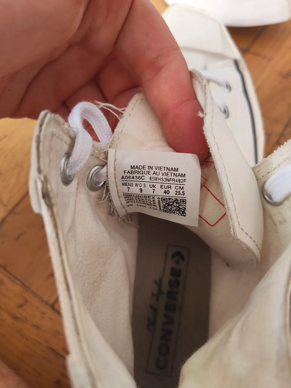 Кеды Converse белые и тёмные размер 40 2
