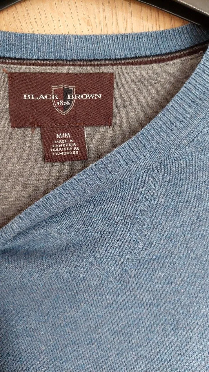 Мужской джемпер Black Brown 1826 размер M 2
