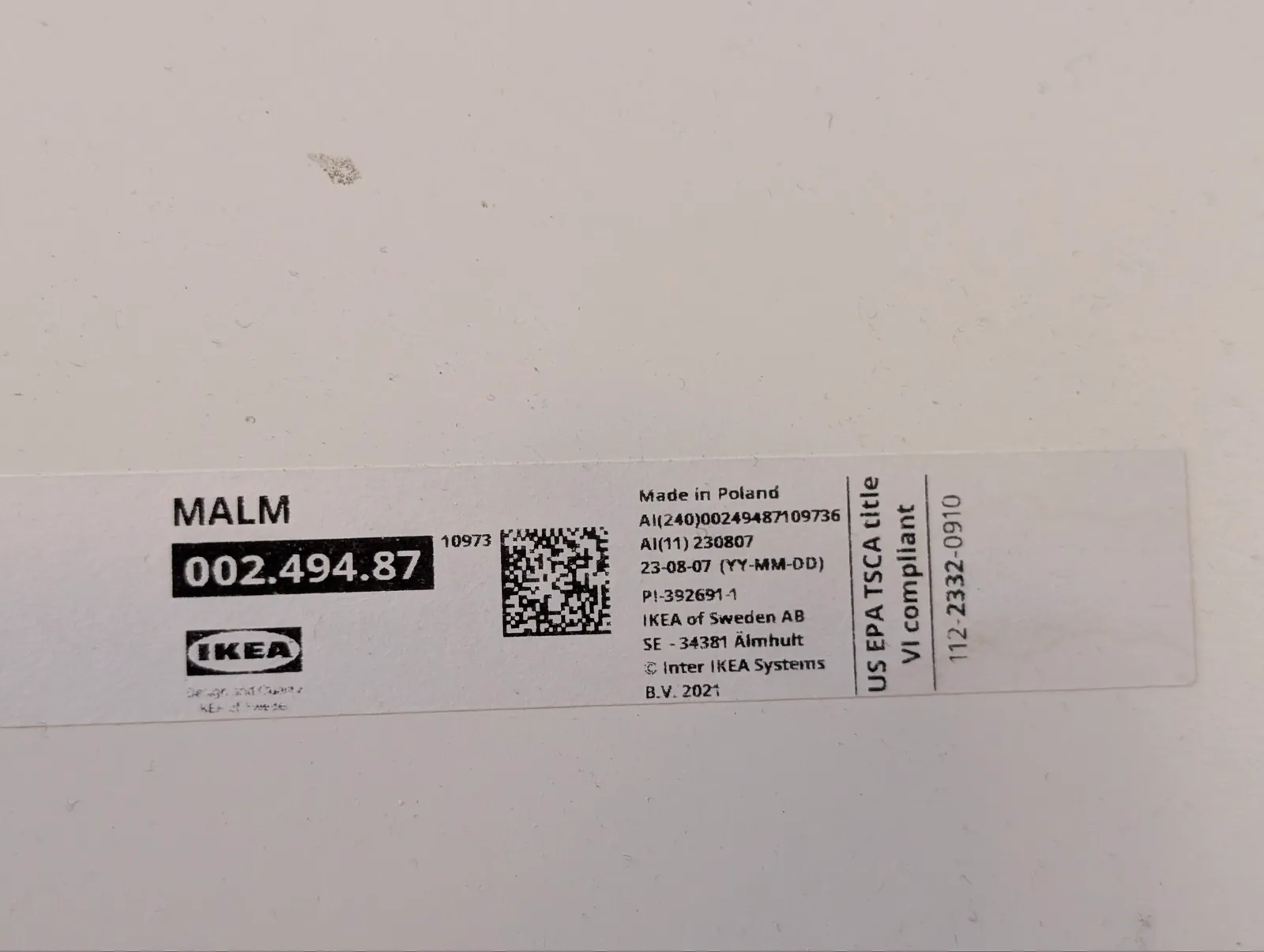 Кровать IKEA MALM 90×200 без ламелей Белград 3
