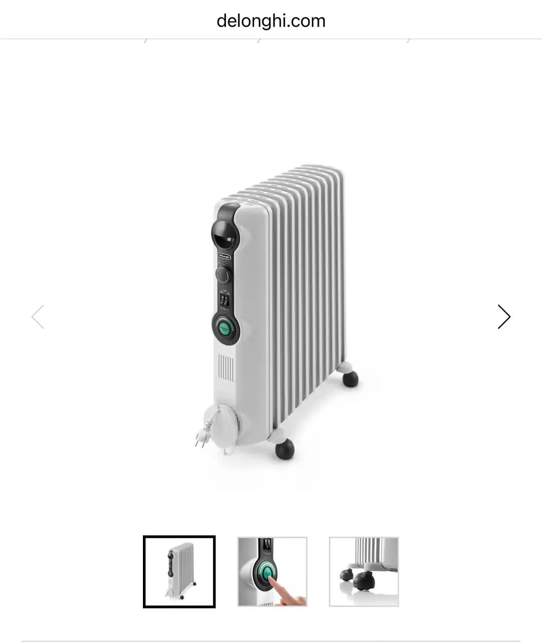 Масляный радиатор Delonghi Radia S 12 рёбер Конярник 2