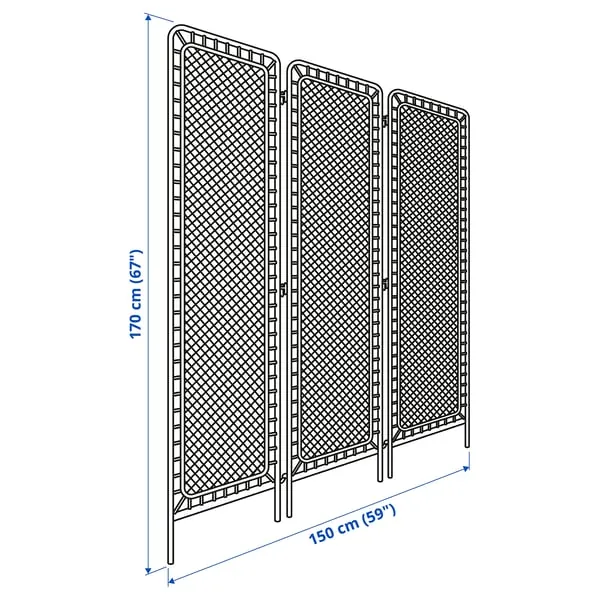 Ширма IKEA TOLKNING ротанг 150×170 Дорчол 1