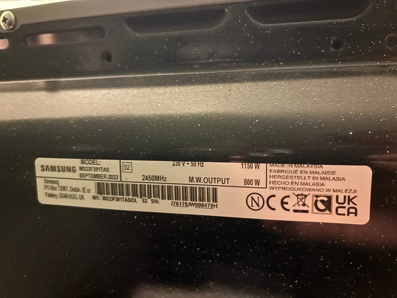Микроволновая печь Samsung MS23F301TAS Белград 2