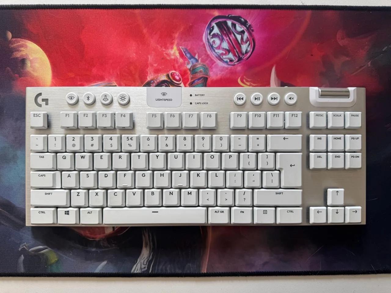 Клавиатура Logitech G915 TKL Lightspeed белая 3