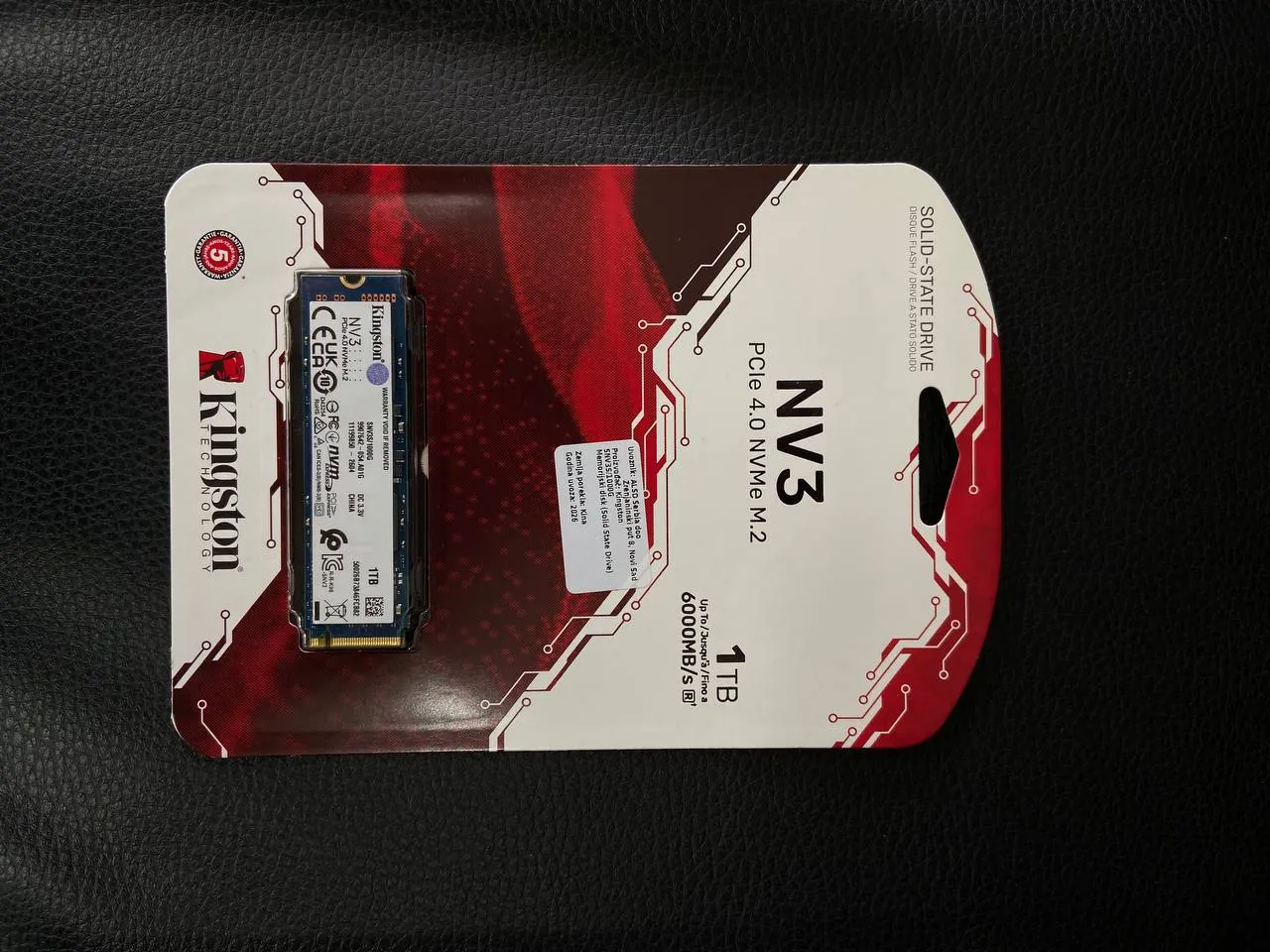 SSD Kingston NV3 1TB M.2 NVMe PCIe 4.0 2