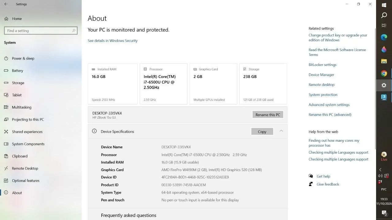 Ноутбук HP ZBook 15 G3 Белград 1