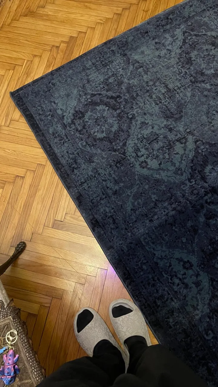 Ковёр IKEA Vonsbak 133×195 тёмно-синий 4