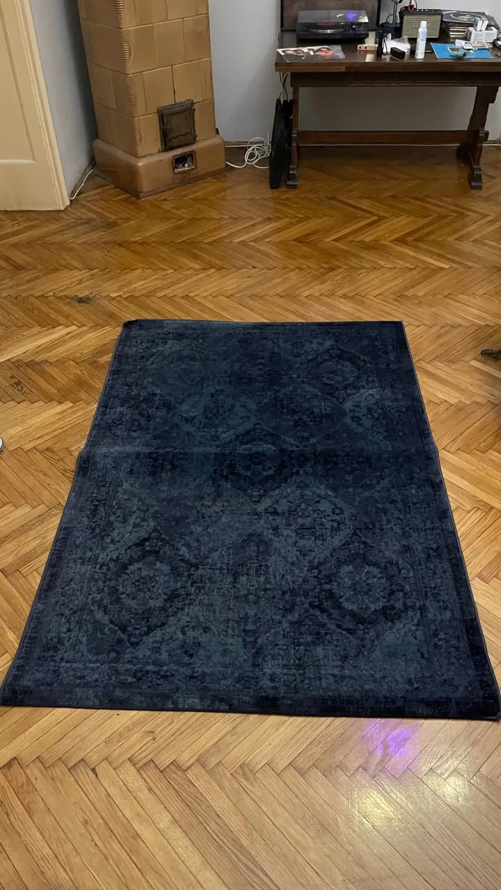 Ковёр IKEA Vonsbak 133×195 тёмно-синий 2