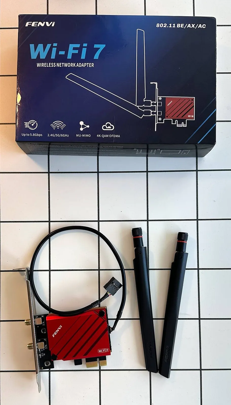 Wi-Fi 7 карта FENVI Intel BE200 PCIe для ПК 1