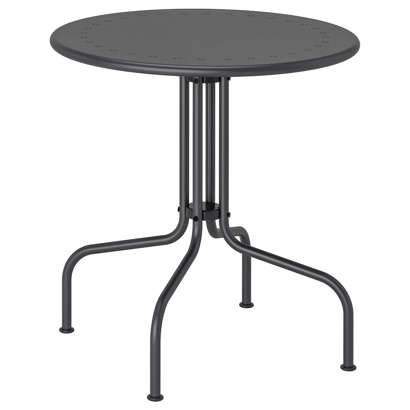 Шесть садовых столиков IKEA LÄCKÖ серых 1