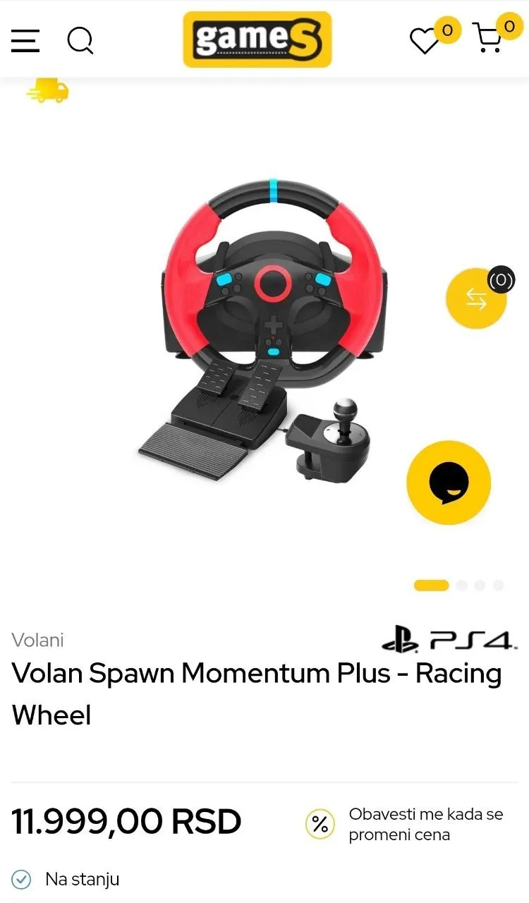 Игровой руль Momentum Plus для PC PS Xbox 3
