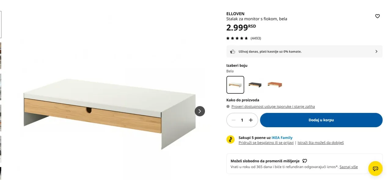Подставка под монитор IKEA 1
