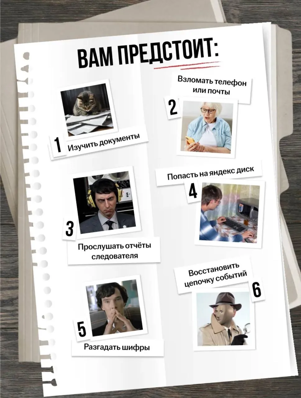 Настольная игра в жанре расследования 3