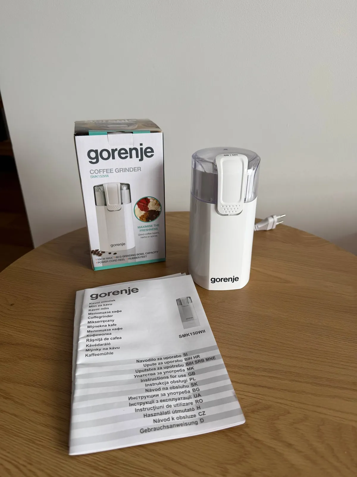 Кофемолка GORENJE SMK 150 WI 1