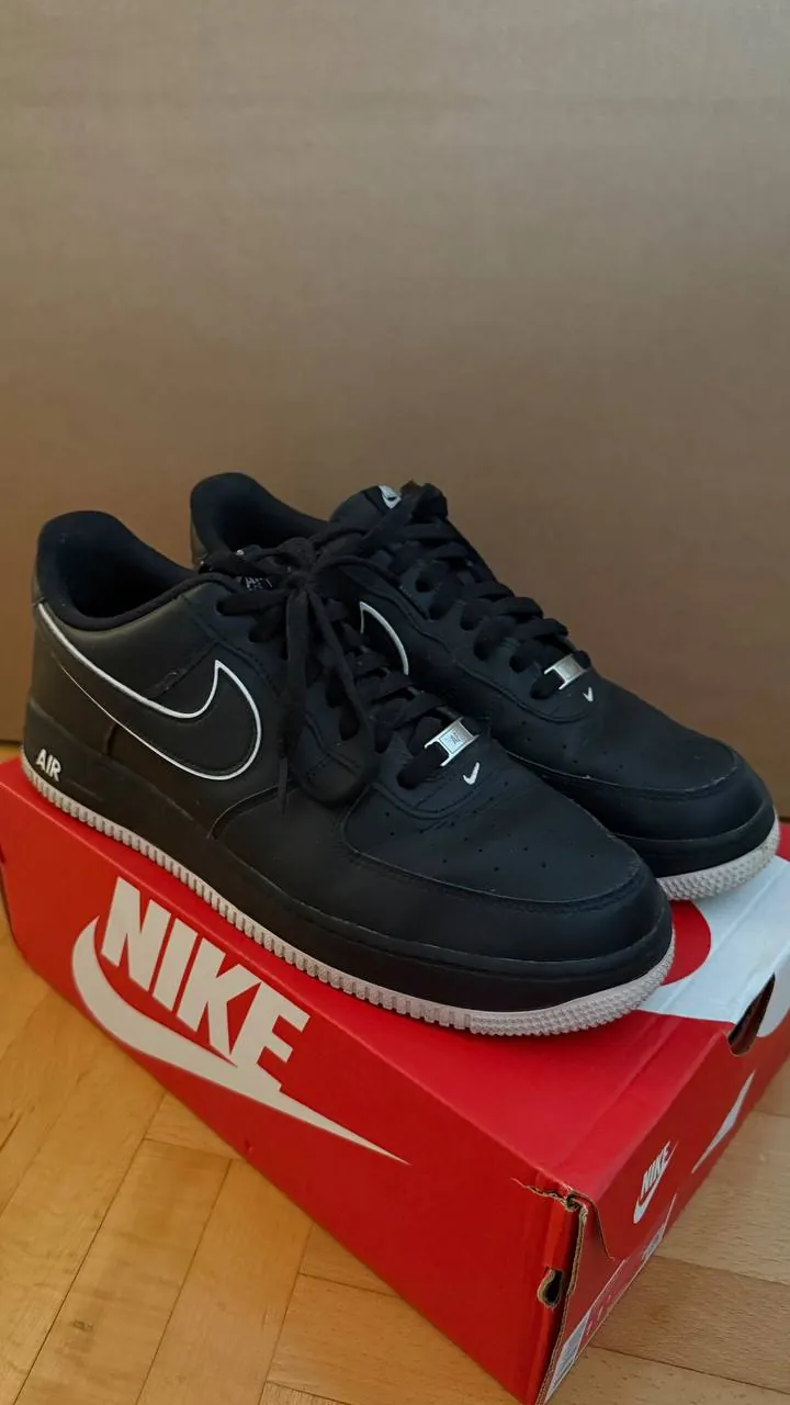 Кроссовки Nike Air Force 1 07 LV8 чёрные размер 45.5 Вождовац 1