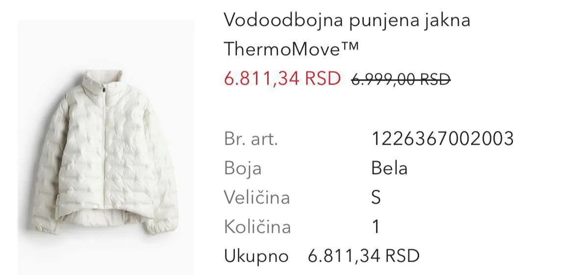 Женские куртки H&M и костюм OYSHO в Нови-Саде 3