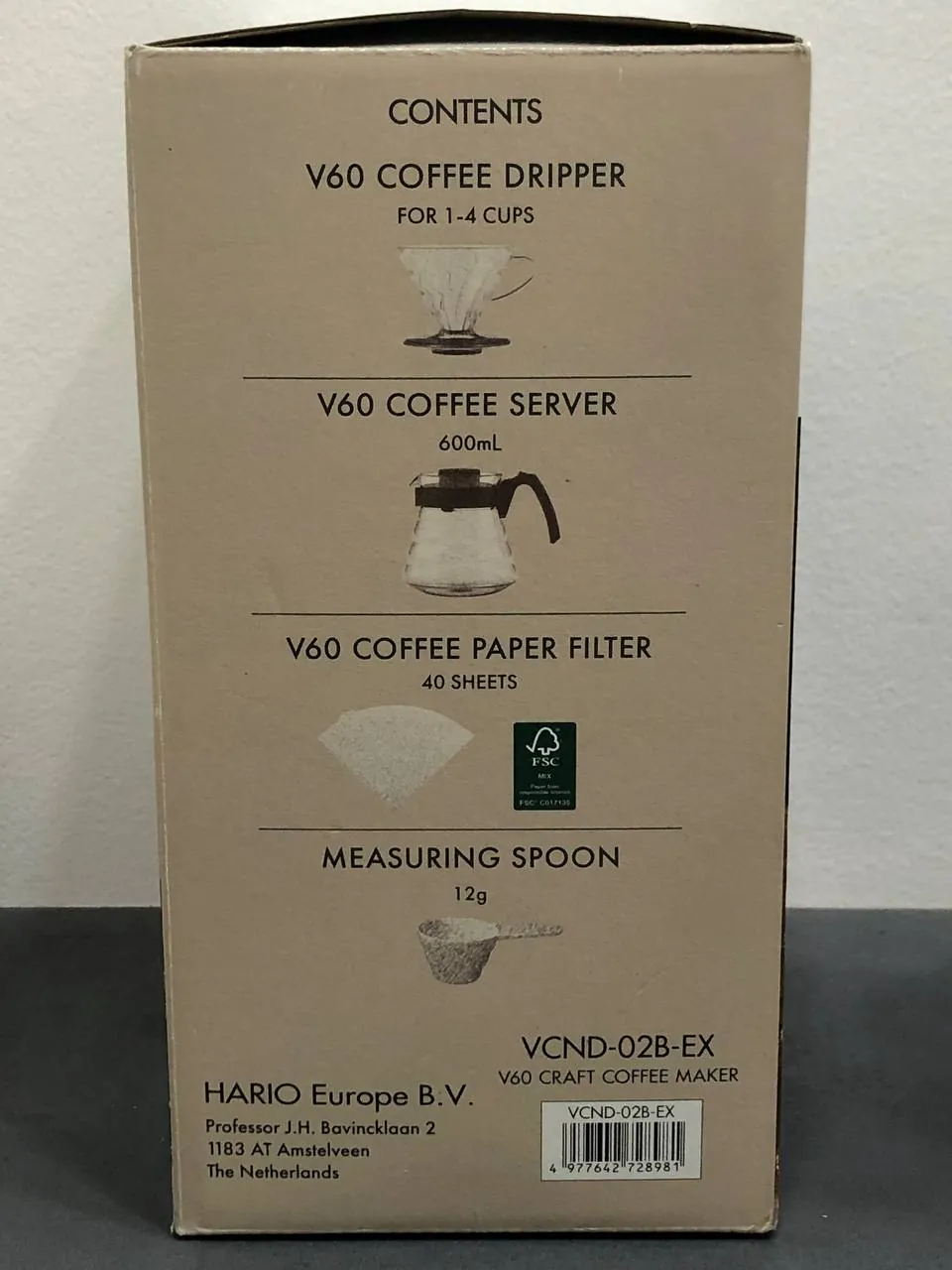 Набор для фильтр-кофе HARIO V60 с чайником и воронкой 3