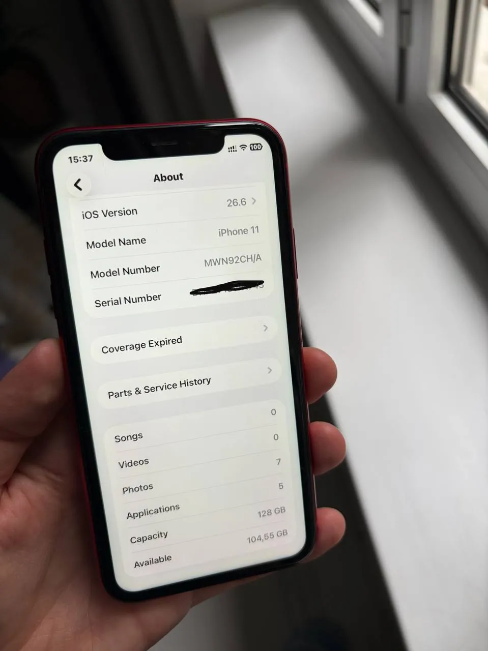 IPhone 11 Red 128 ГБ с двумя физическими SIM-картами 3