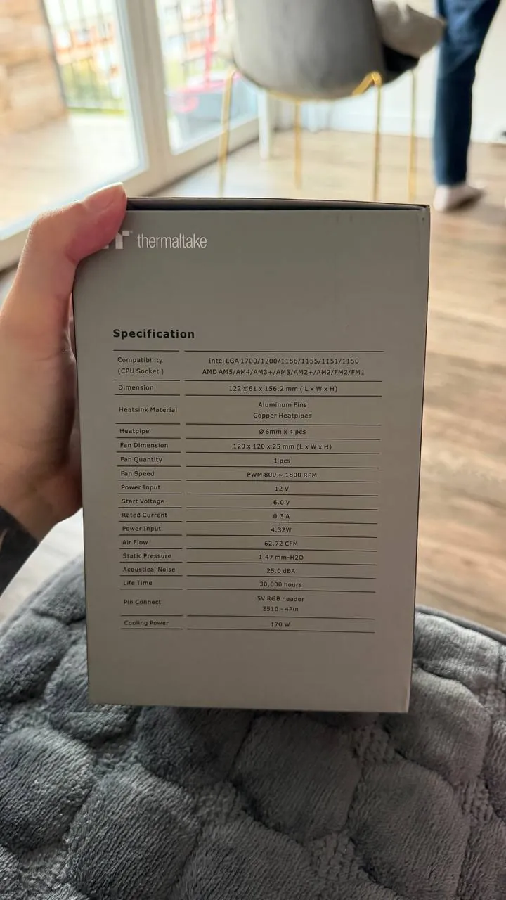 Кулер Thermaltake UX200 SE White и плата Gigabyte B650M D3HP AM5 2