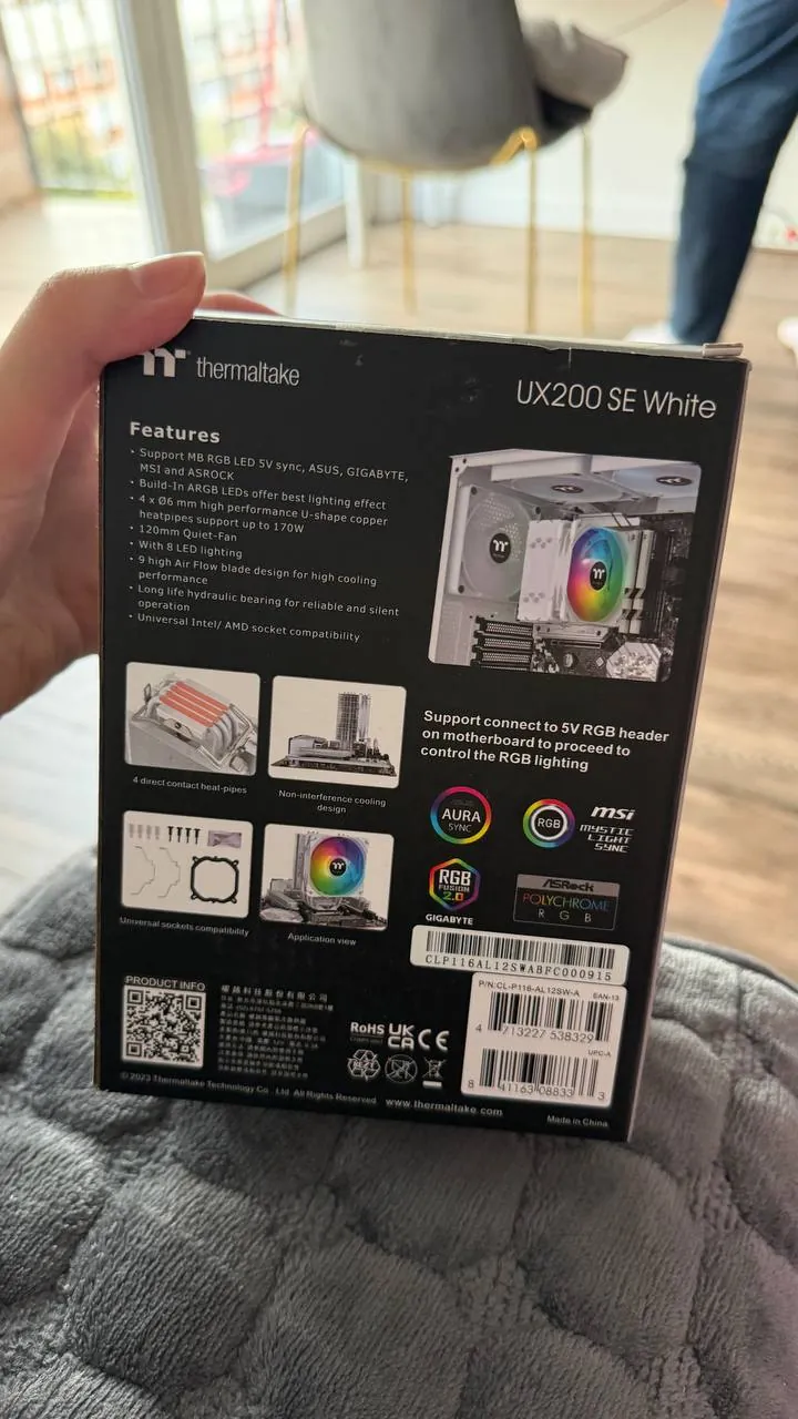 Кулер Thermaltake UX200 SE White и плата Gigabyte B650M D3HP AM5 3