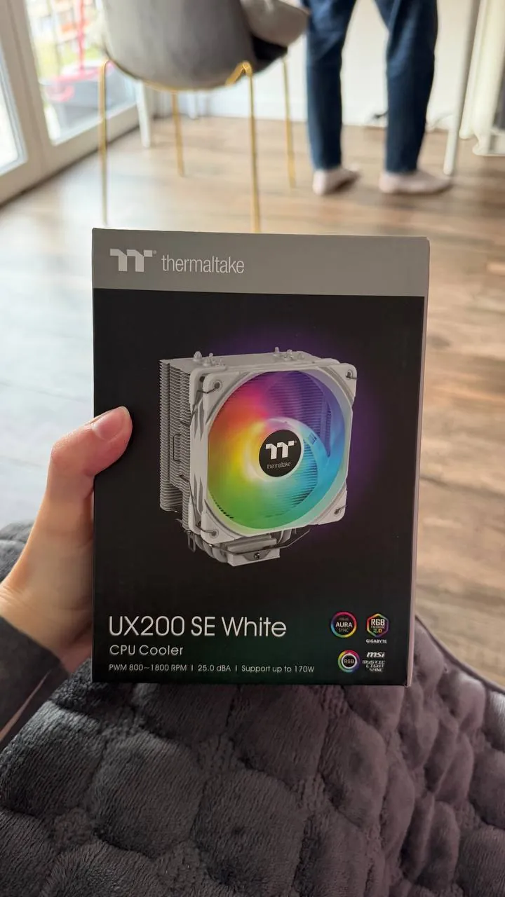 Кулер Thermaltake UX200 SE White и плата Gigabyte B650M D3HP AM5 1