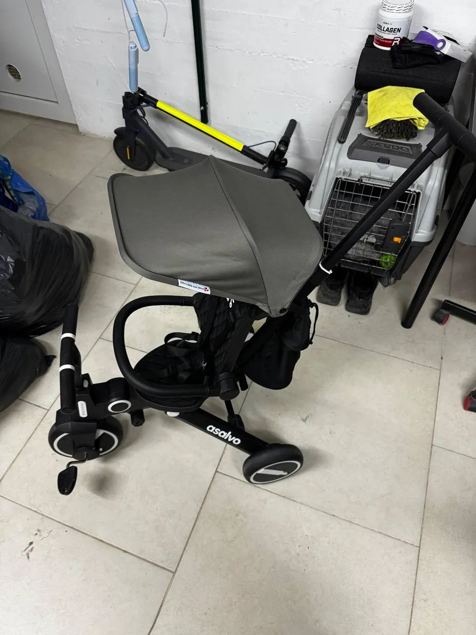 Детский складной трицикл Asalvo Discovery Grey 1
