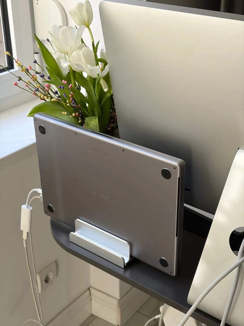 Монитор Apple Thunderbolt Display с переходником 3