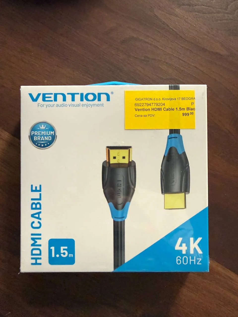 Кабель HDMI 4K 60 Гц 1.5 м новый Врачар 1