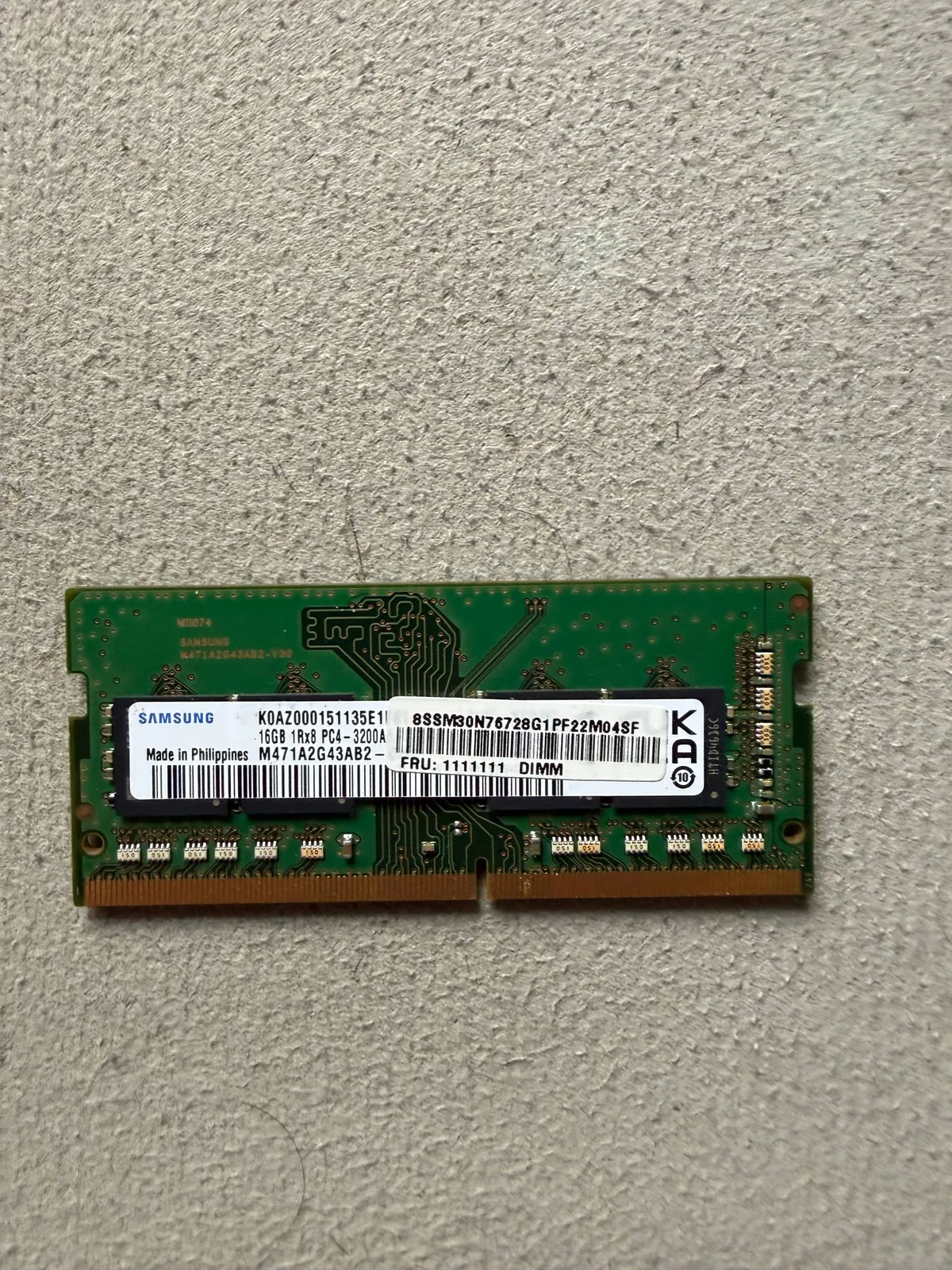 Оперативная память Samsung DDR4 16 ГБ SODIMM 1