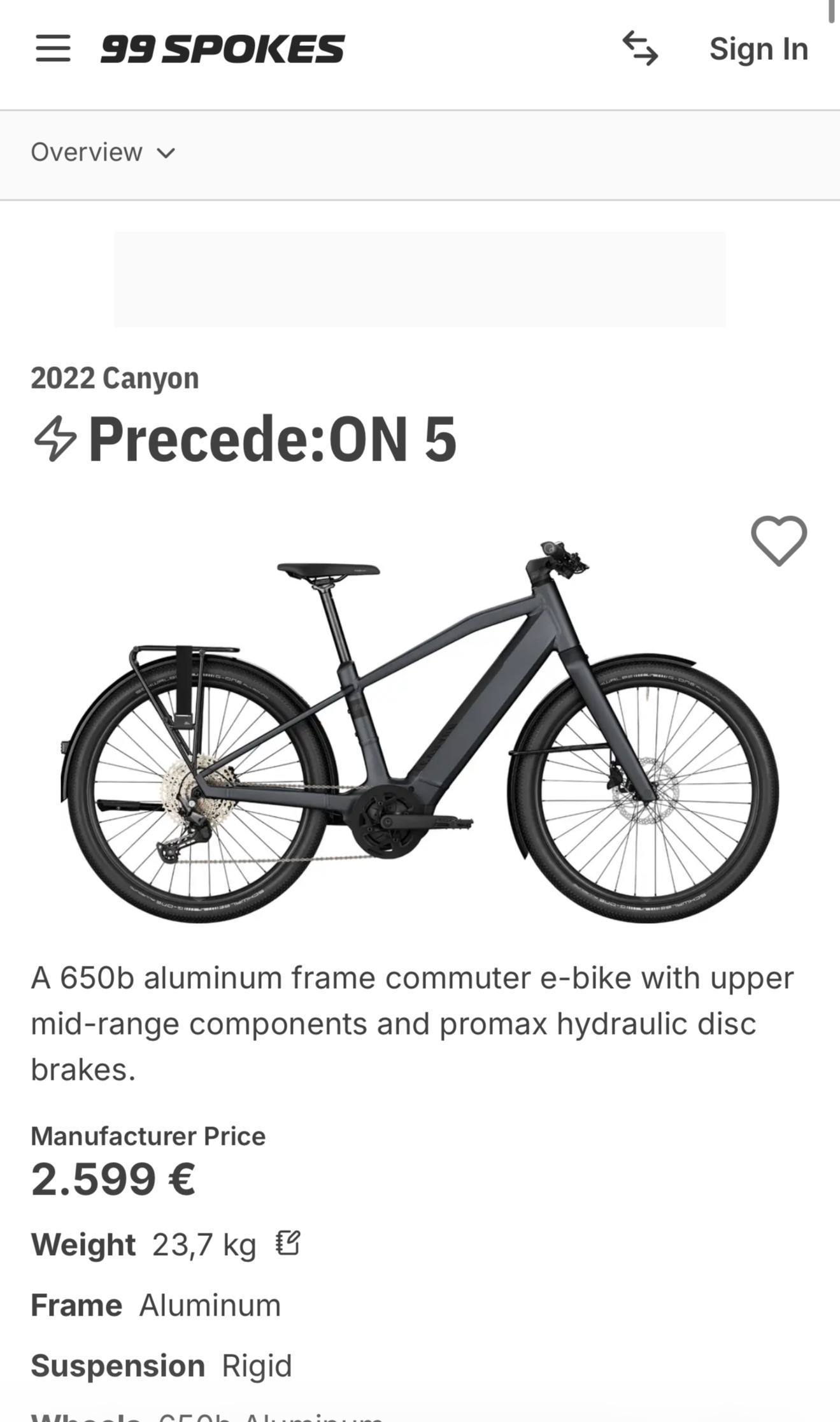 Электровелосипед Canyon Precede On 5 10