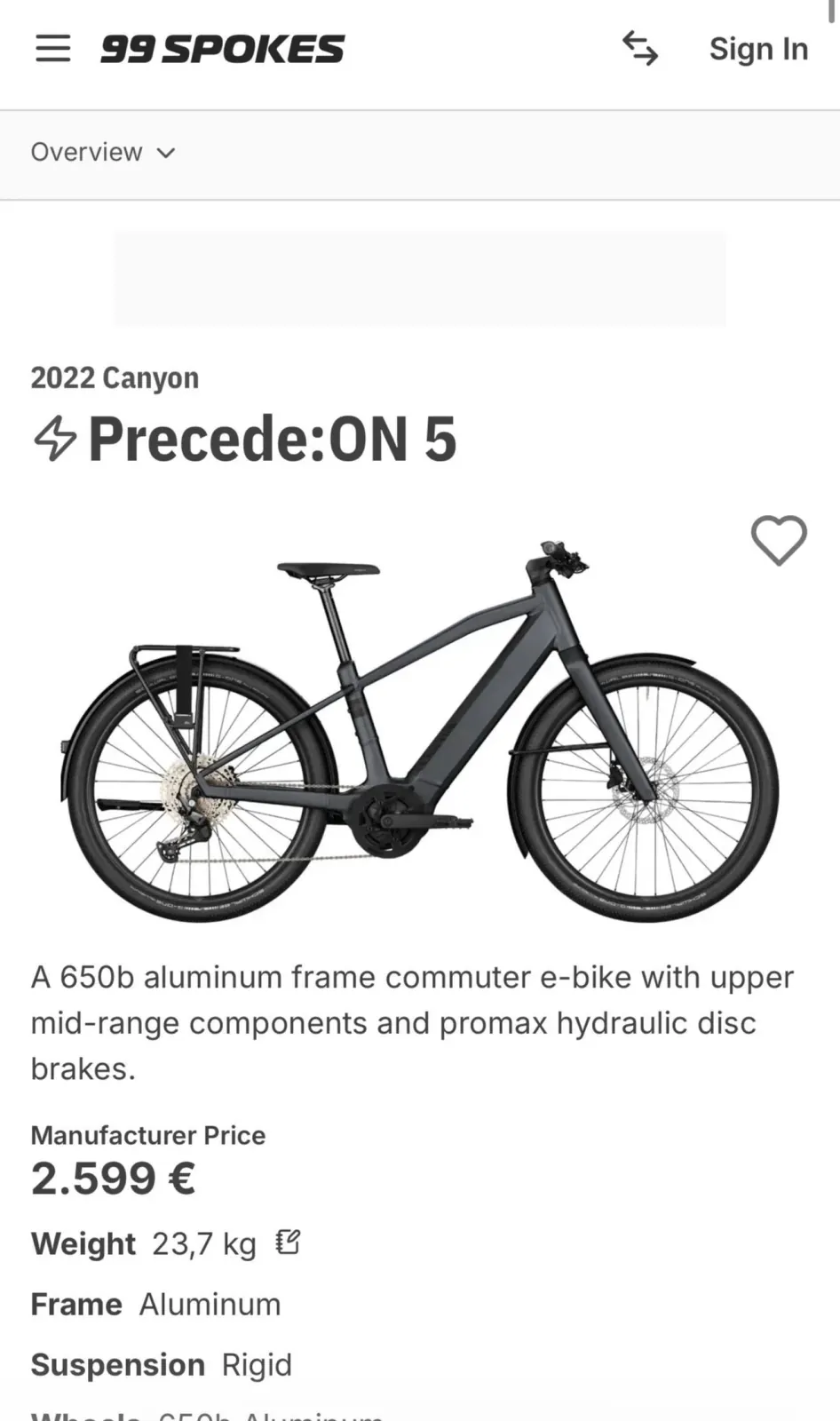 Электровелосипед Canyon Precede On 5 10