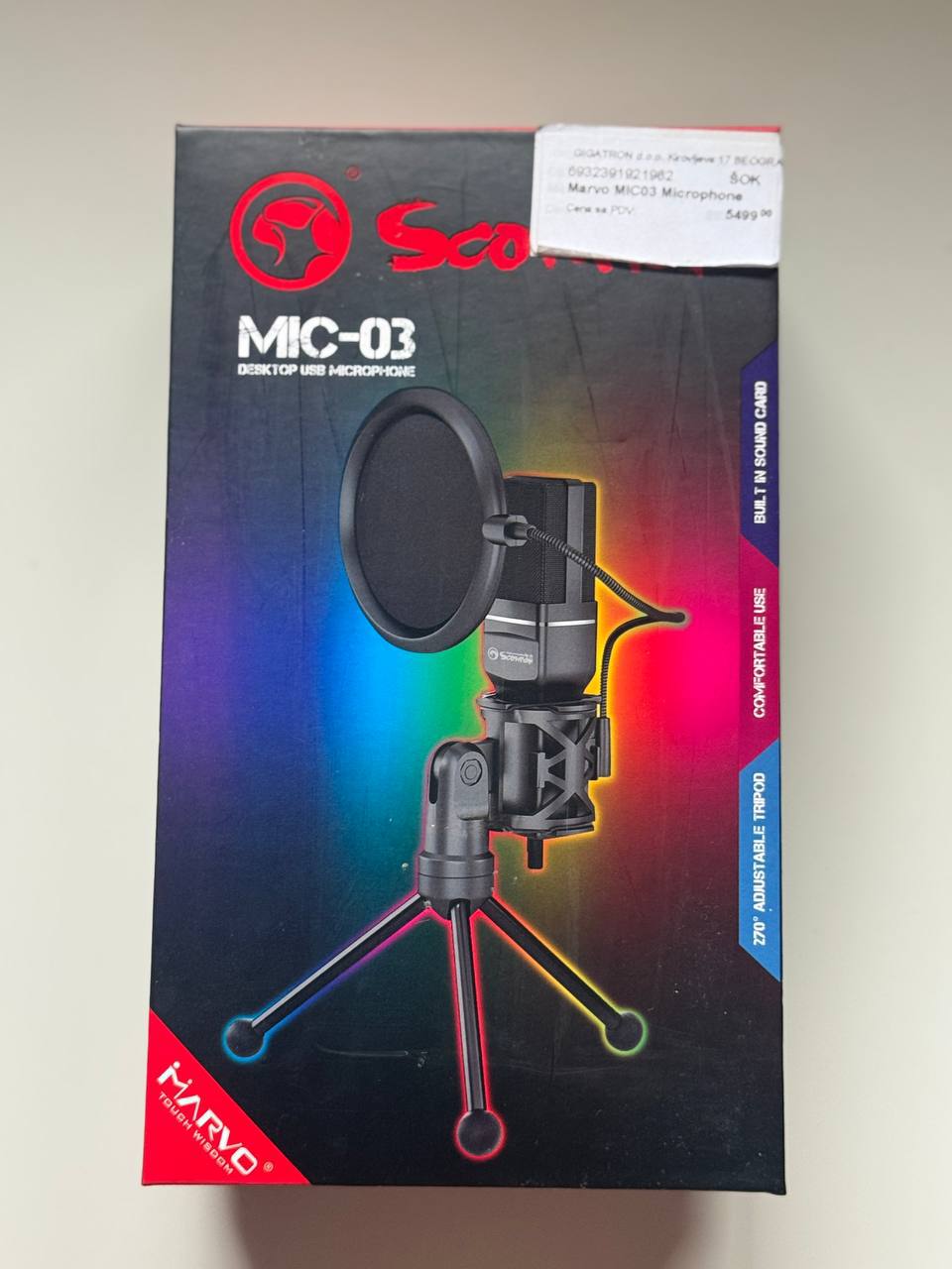 Микрофон Marvo MIC-03 USB 2