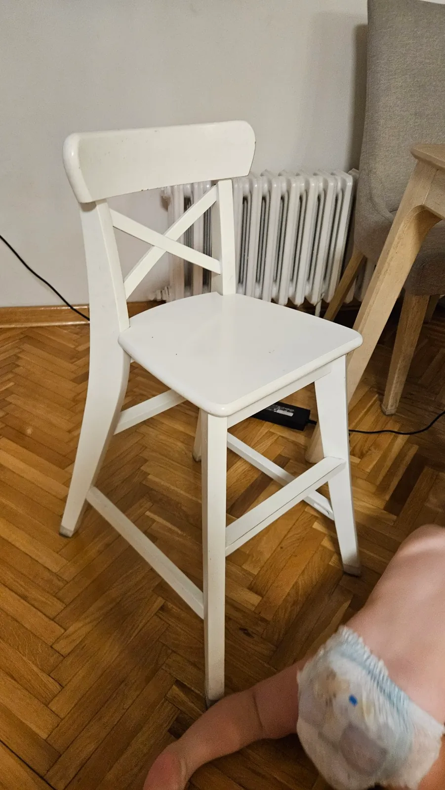 Детский стул IKEA INGOLF белый 1
