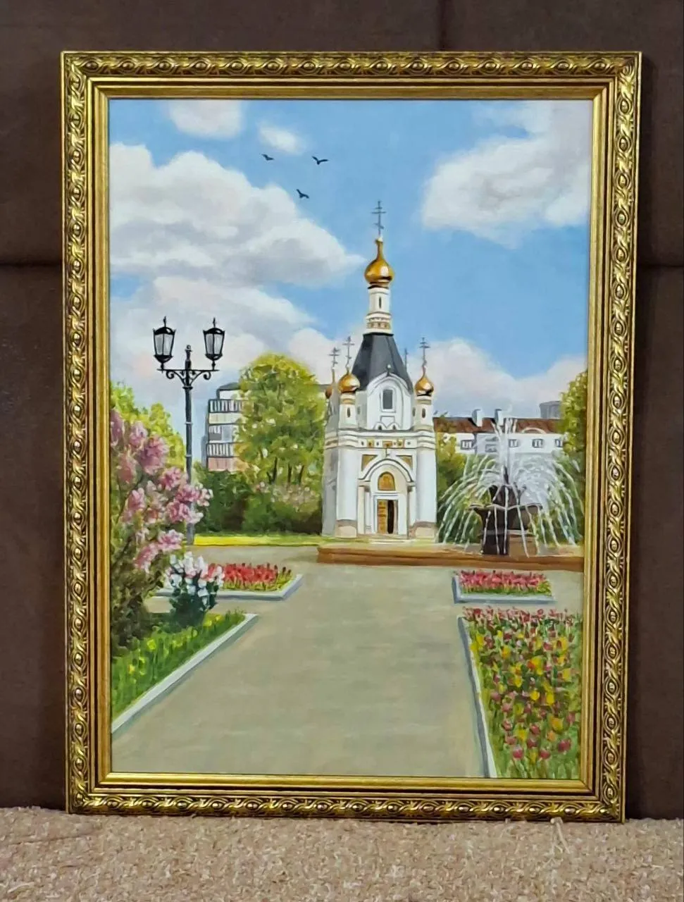Картины маслом на холсте в деревянной рамке 35×25 2