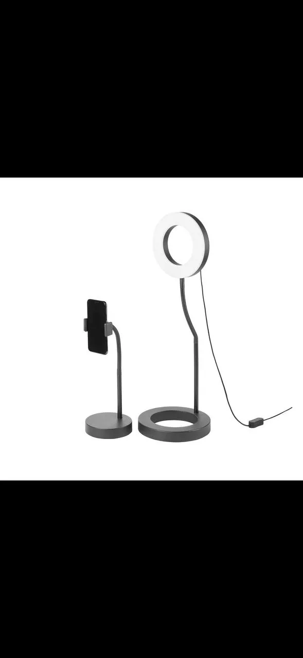 Кольцевая лампа IKEA LANESPELARE с держателем телефона 1