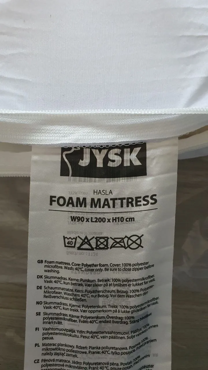 Матрас из пены JYSK Hasla 90x200 1
