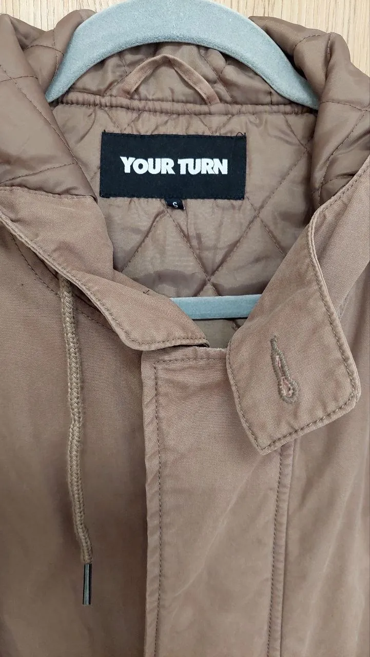 Мужская парка YOURTURN с синтепоном и опушкой размер S 4