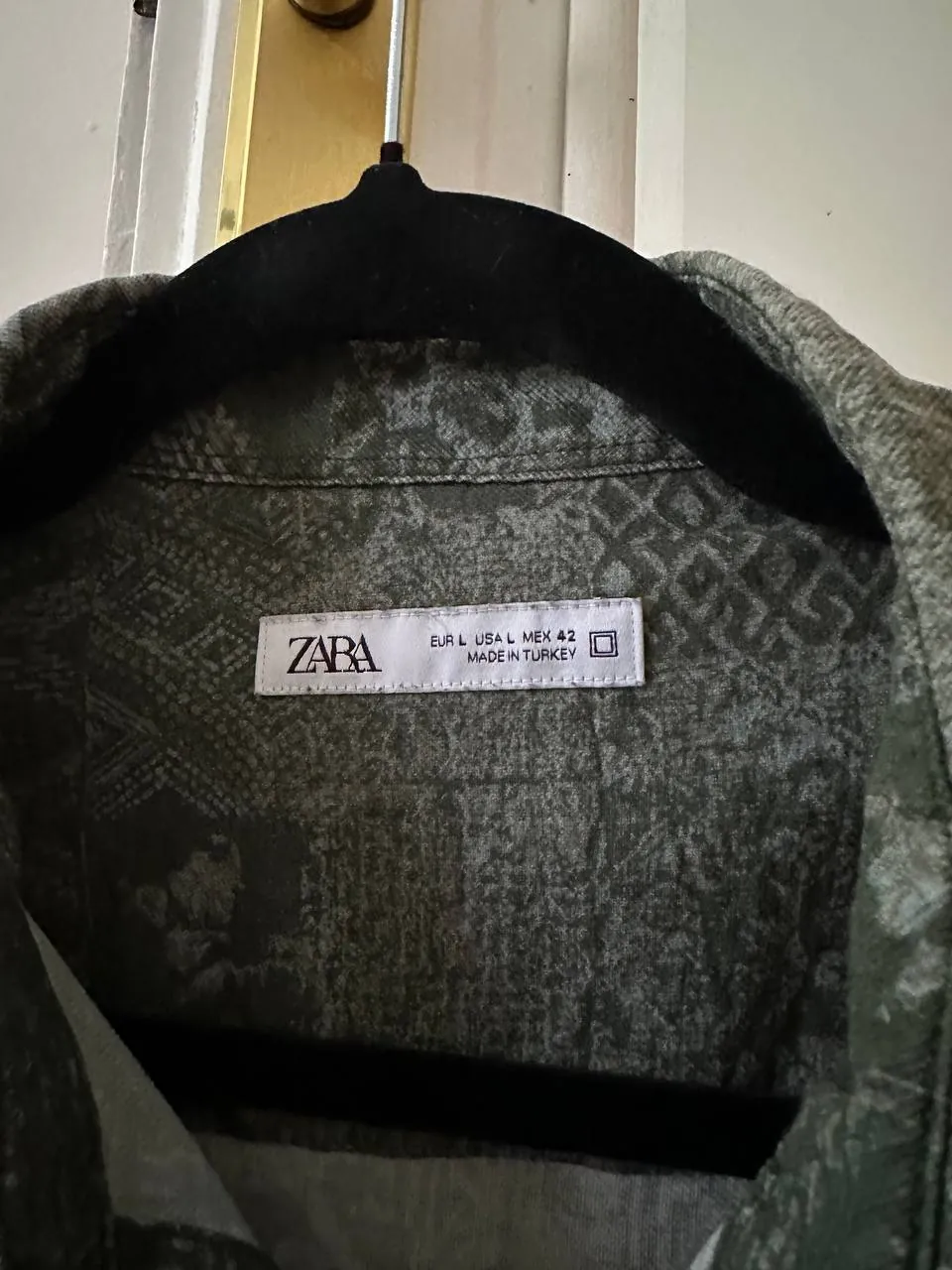 Рубашка Zara зелёная размер L Белград 5
