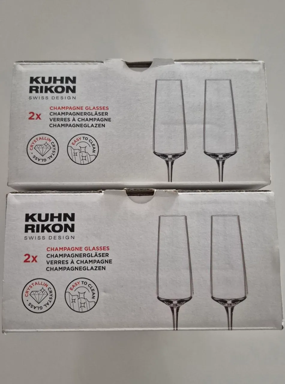 Бокалы для шампанского Kuhn Rikon из кристального стекла 5