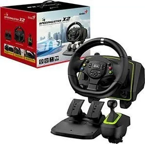 Игровой руль GENIUS SpeedMaster X2 с педалями и КПП 1