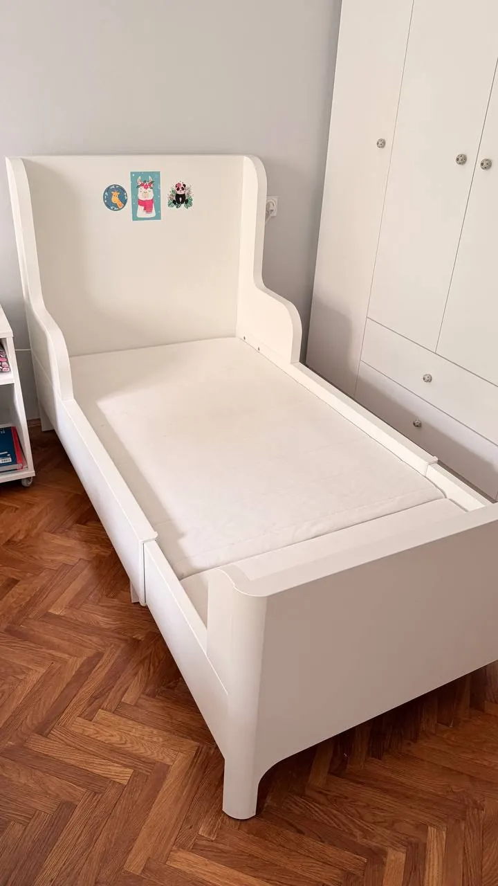 Детская растущая кровать IKEA Busunge с матрасом 1