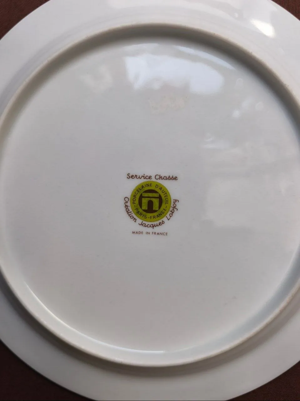 Фарфоровая тарелка Porcelaine d'Auteuil 1970-е 2