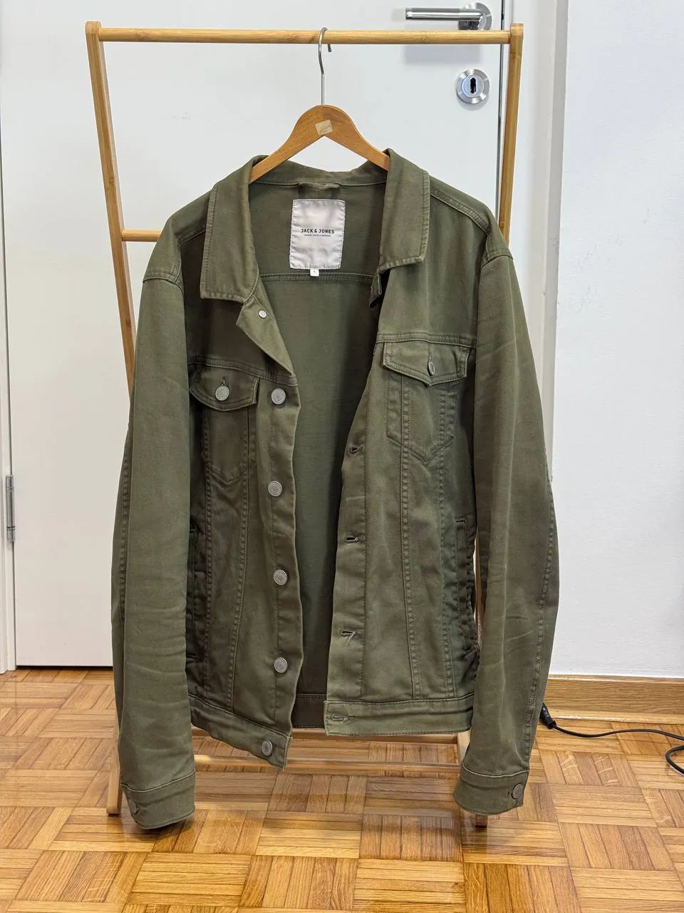 Джинсовая куртка Jack & Jones зелёная размер L 1