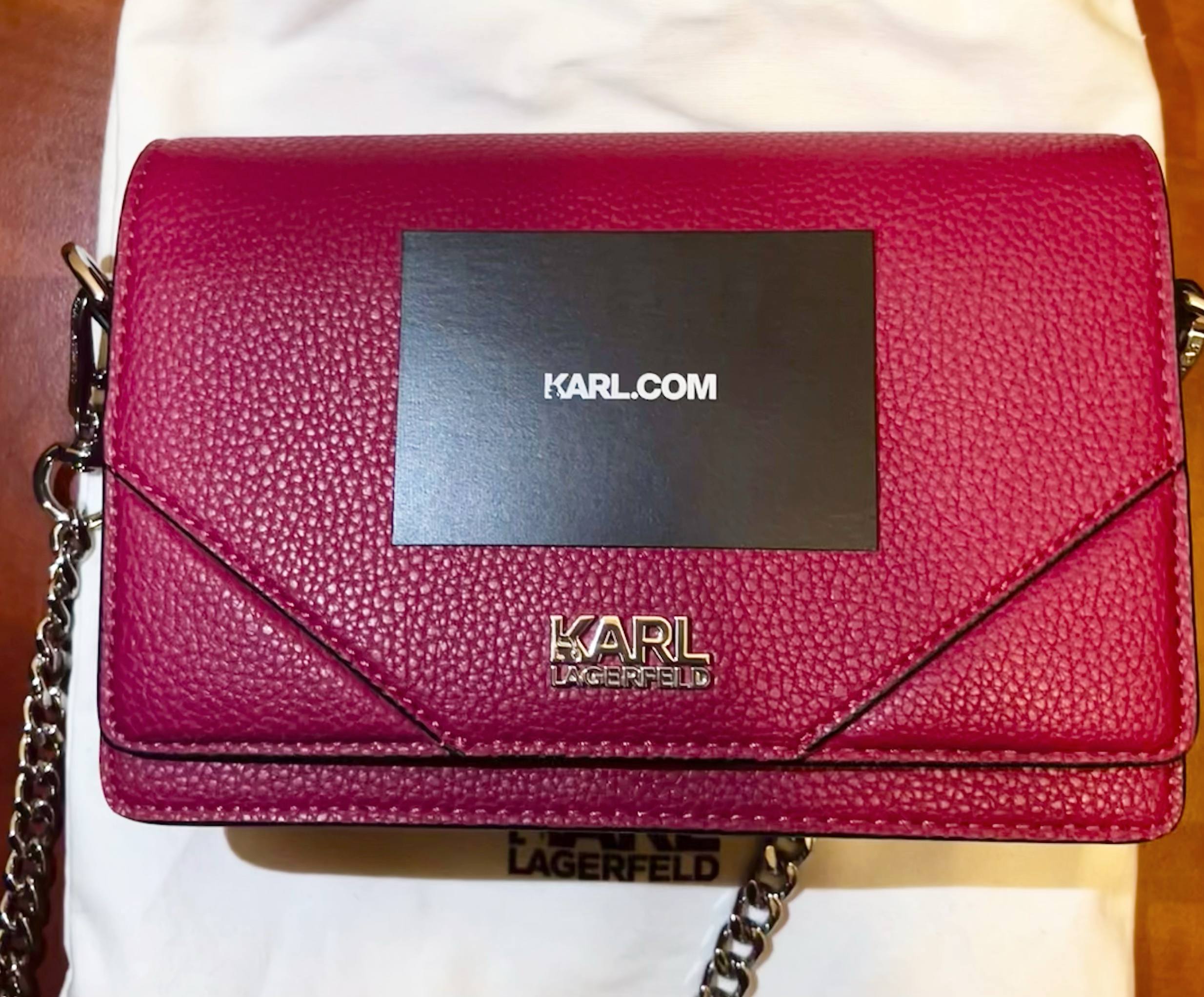 Сумка Karl Lagerfeld розовая кросс-боди 4