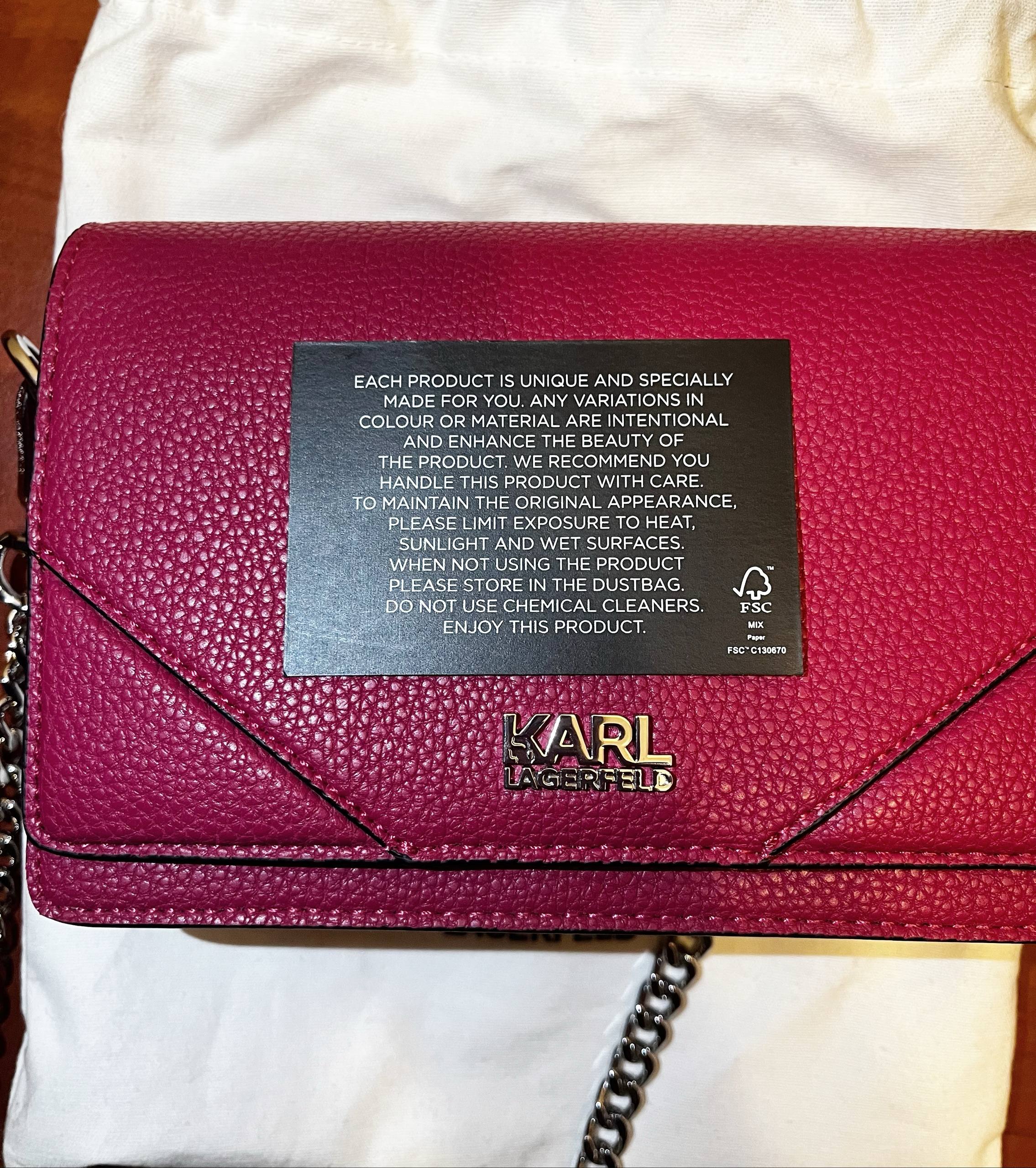 Сумка Karl Lagerfeld розовая кросс-боди 3