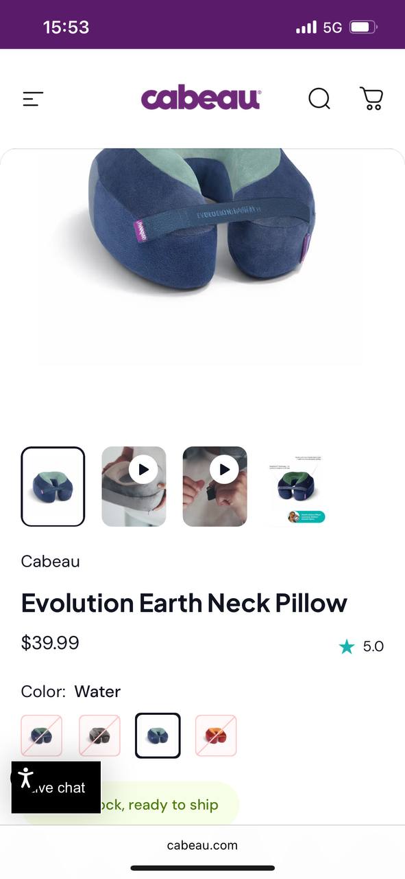 Ортопедическая подушка Cabeau 2