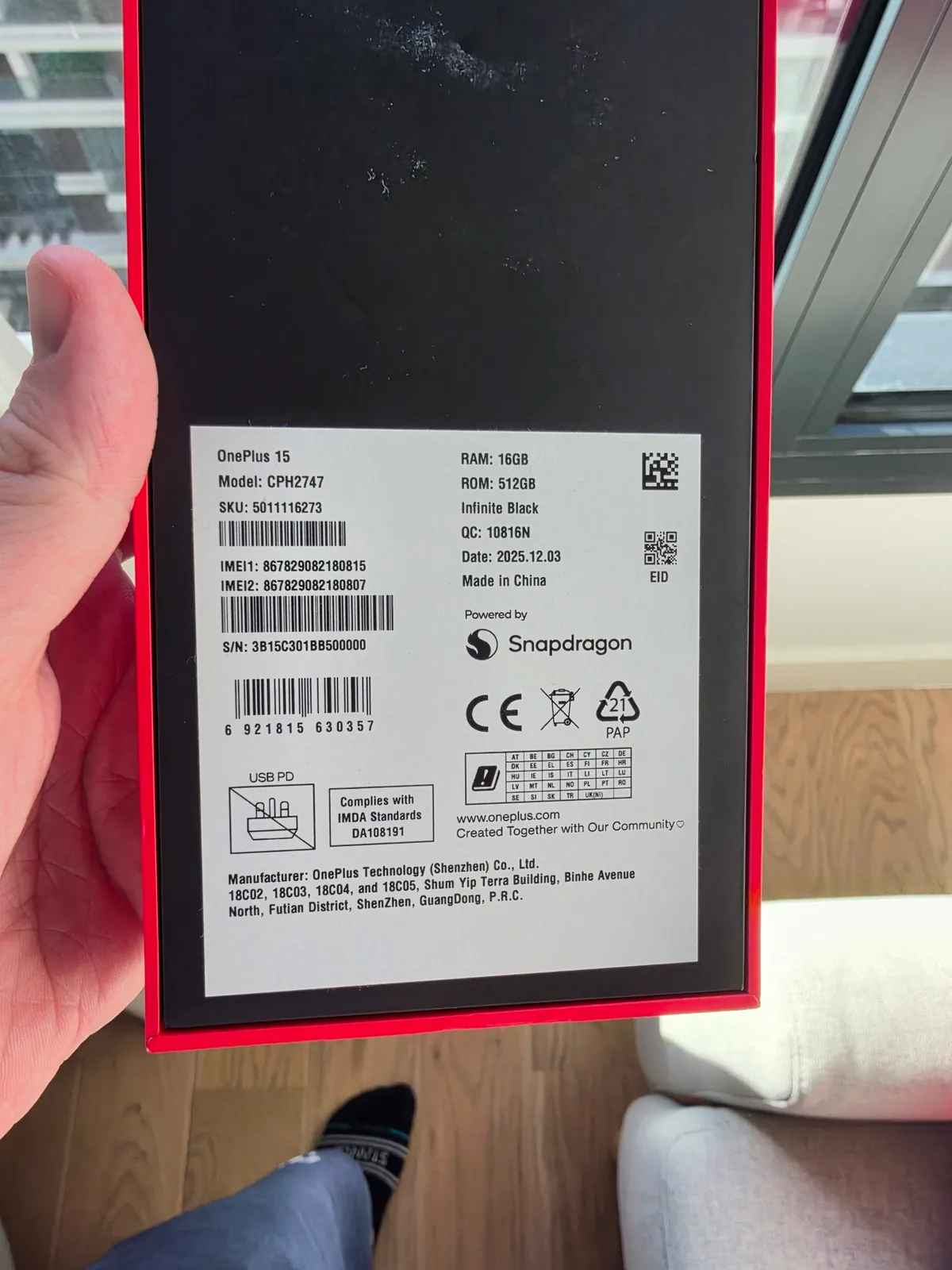 Смартфон OnePlus 15 16/512 ГБ в идеальном состоянии 5