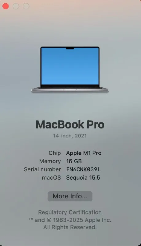 MacBook Pro 14 M1 Pro 16 ГБ 1 ТБ 3