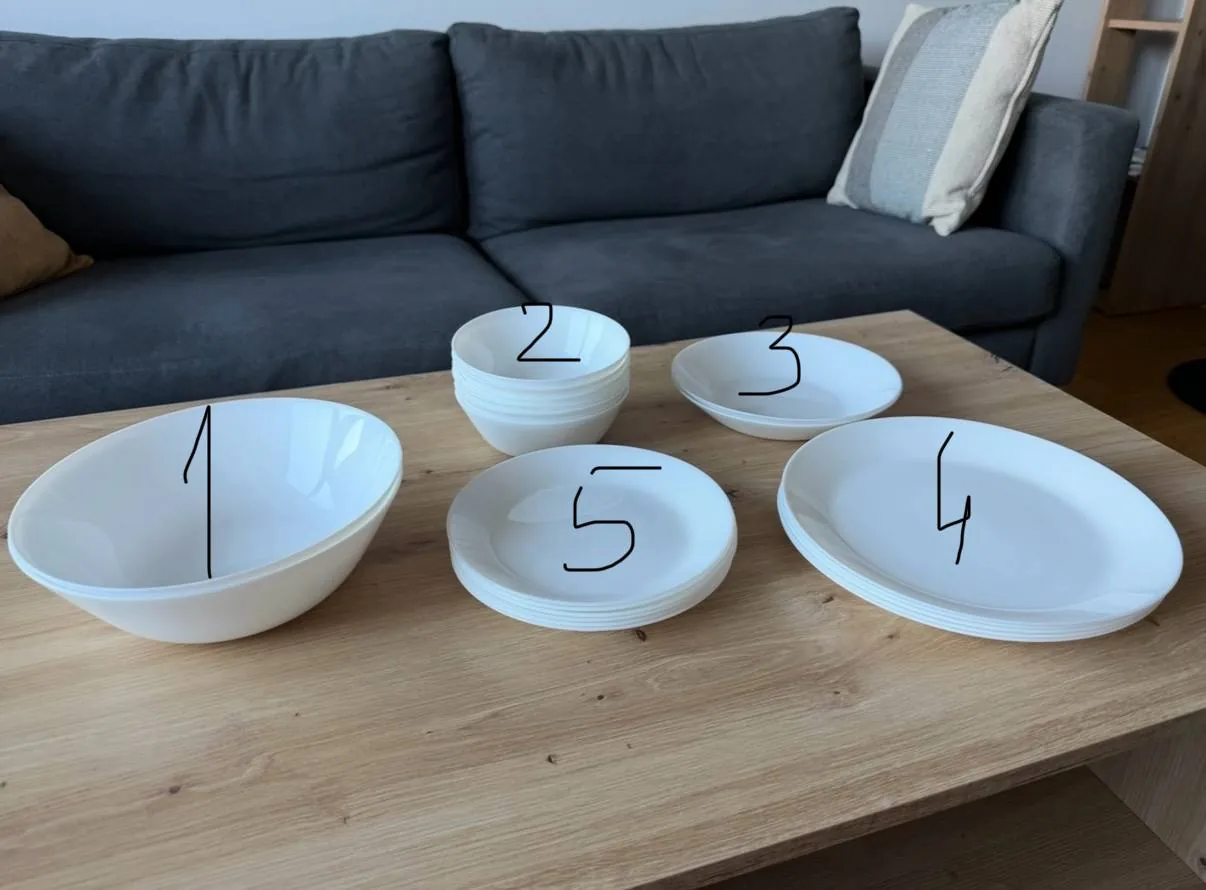 Тарелки IKEA набор 22 штуки 1