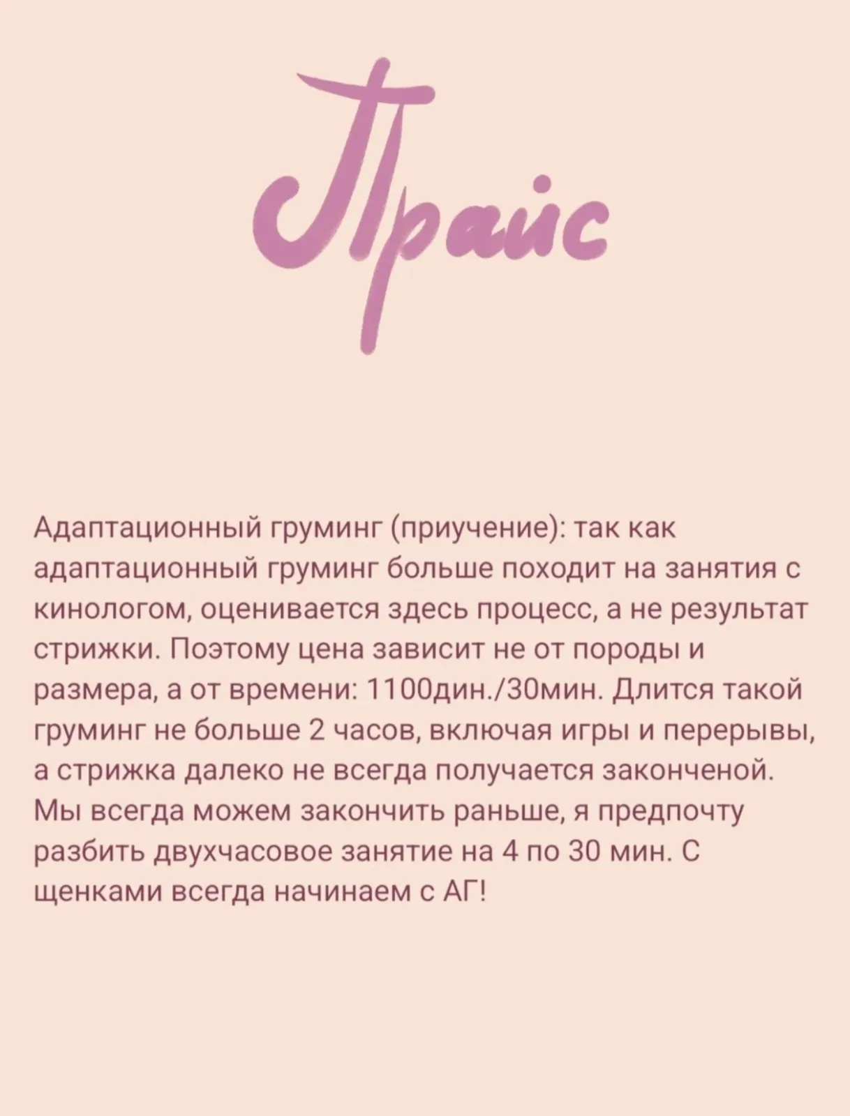 Бережный груминг на дом 7